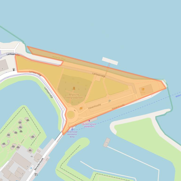 Kaart van postcodegebied 4797SR.