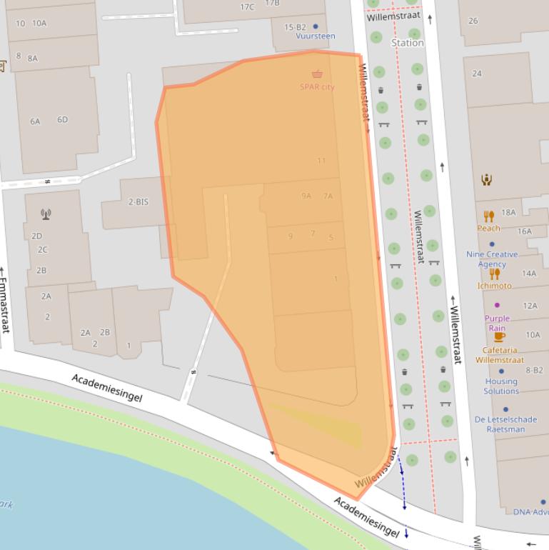 Kaart van postcodegebied 4811AH.