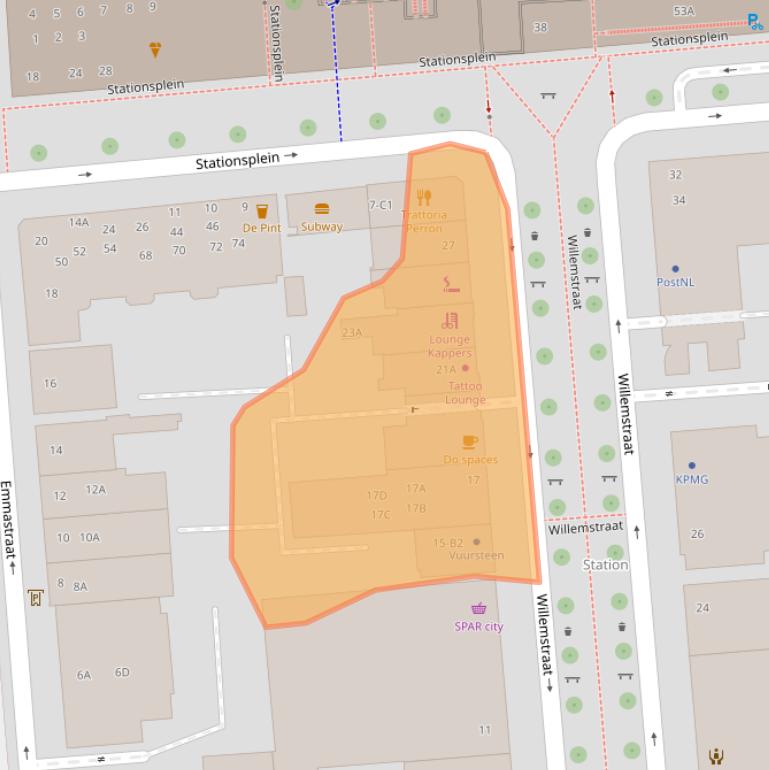 Kaart van postcodegebied 4811AJ.