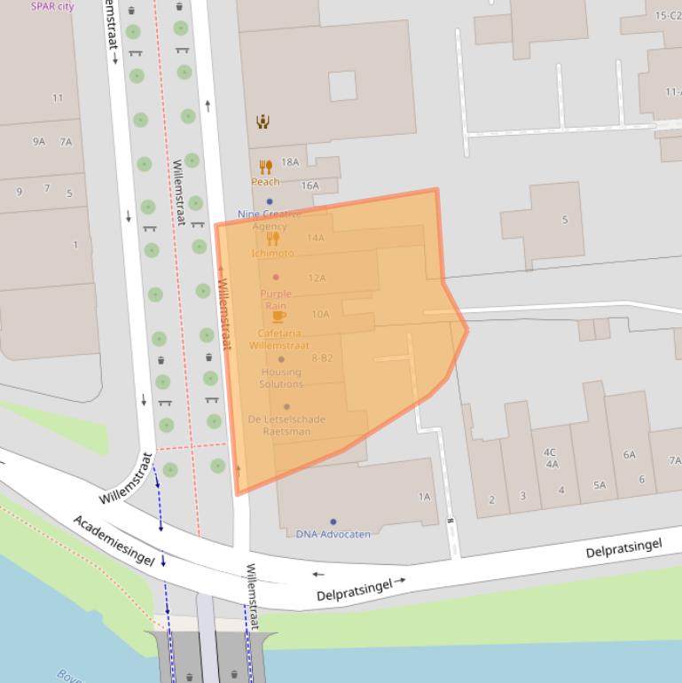 Kaart van postcodegebied 4811AK.