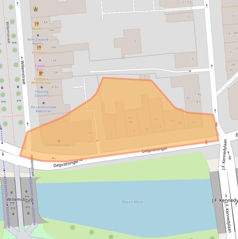 Kaart van postcodegebied 4811AM.
