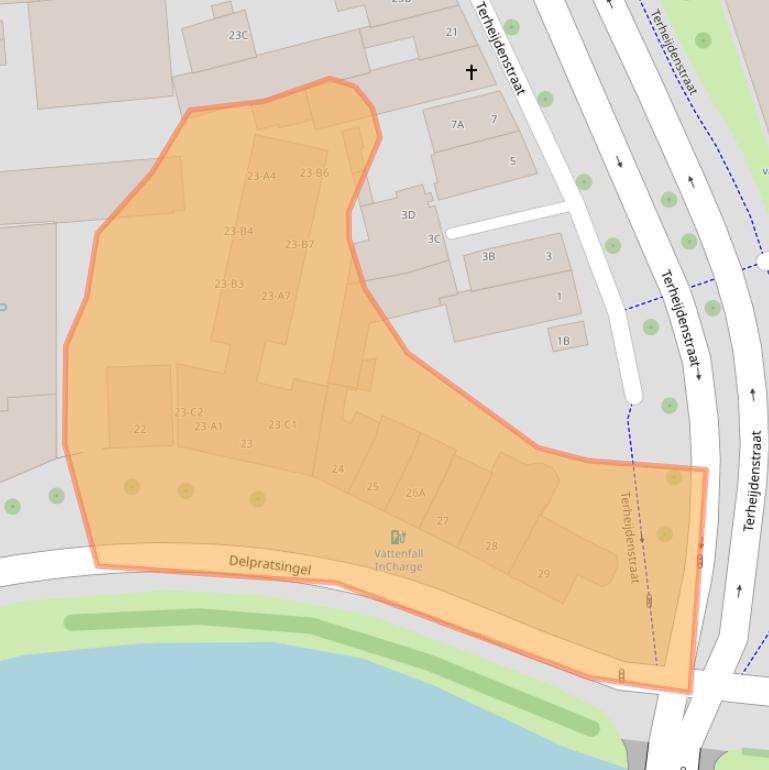 Kaart van postcodegebied 4811AP.