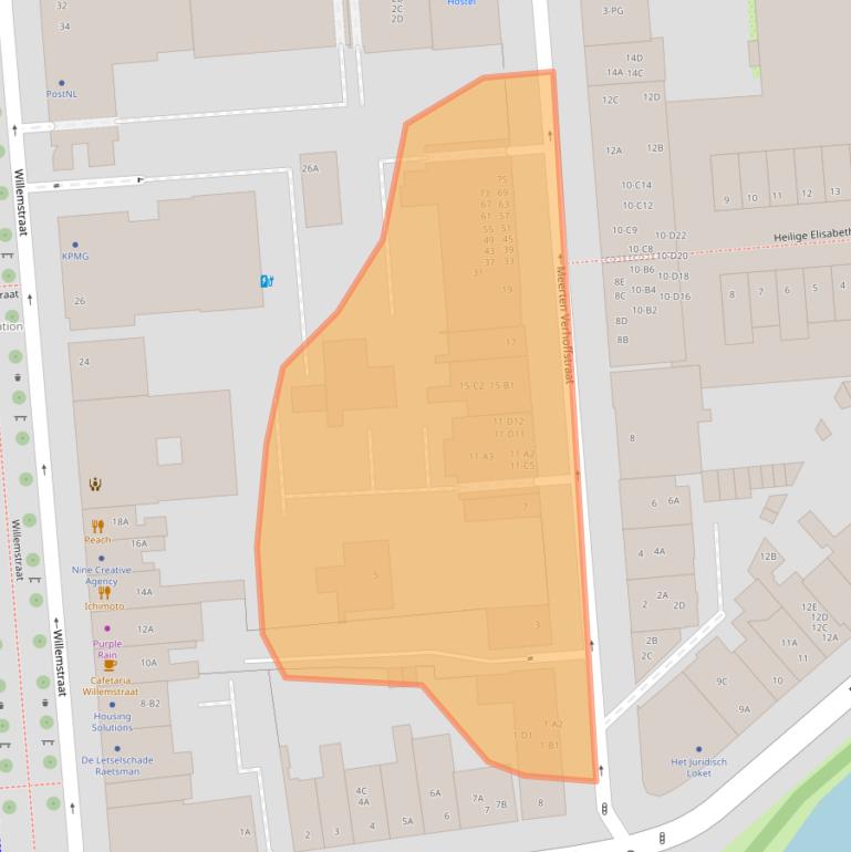 Kaart van postcodegebied 4811AR.