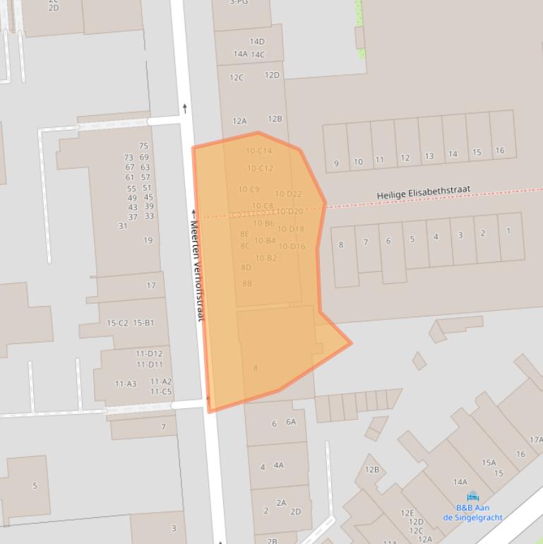 Kaart van postcodegebied 4811AT.