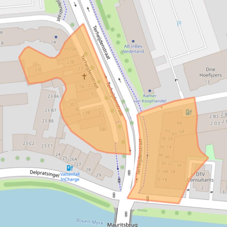 Kaart van postcodegebied 4811AW.