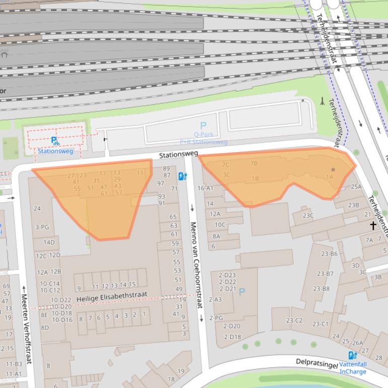 Kaart van postcodegebied 4811AX.