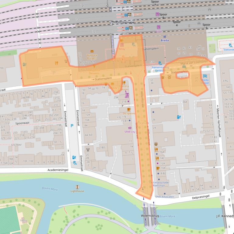 Kaart van postcodegebied 4811BB.