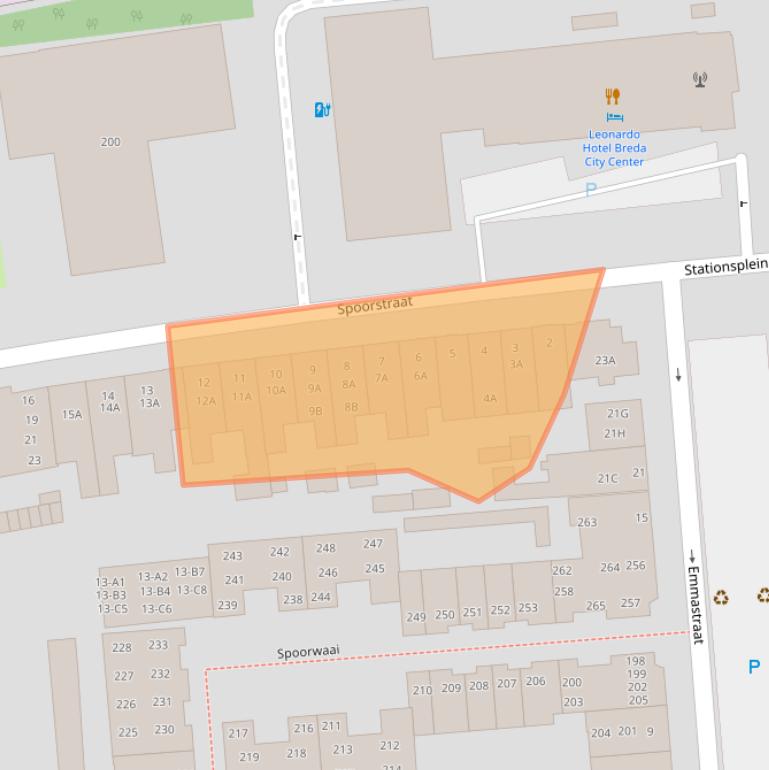 Kaart van postcodegebied 4811BC.