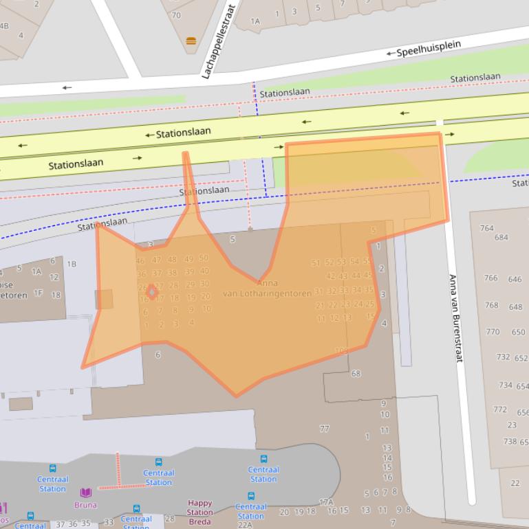 Kaart van postcodegebied 4811BL.