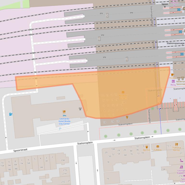 Kaart van postcodegebied 4811BP.