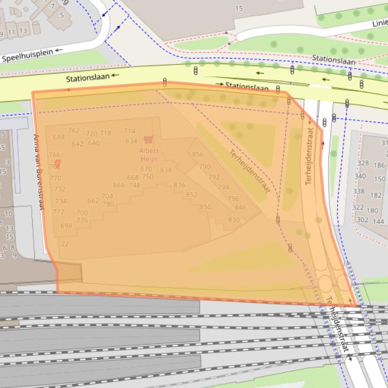 Kaart van postcodegebied 4811BT.