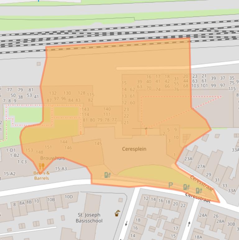 Kaart van postcodegebied 4811CE.