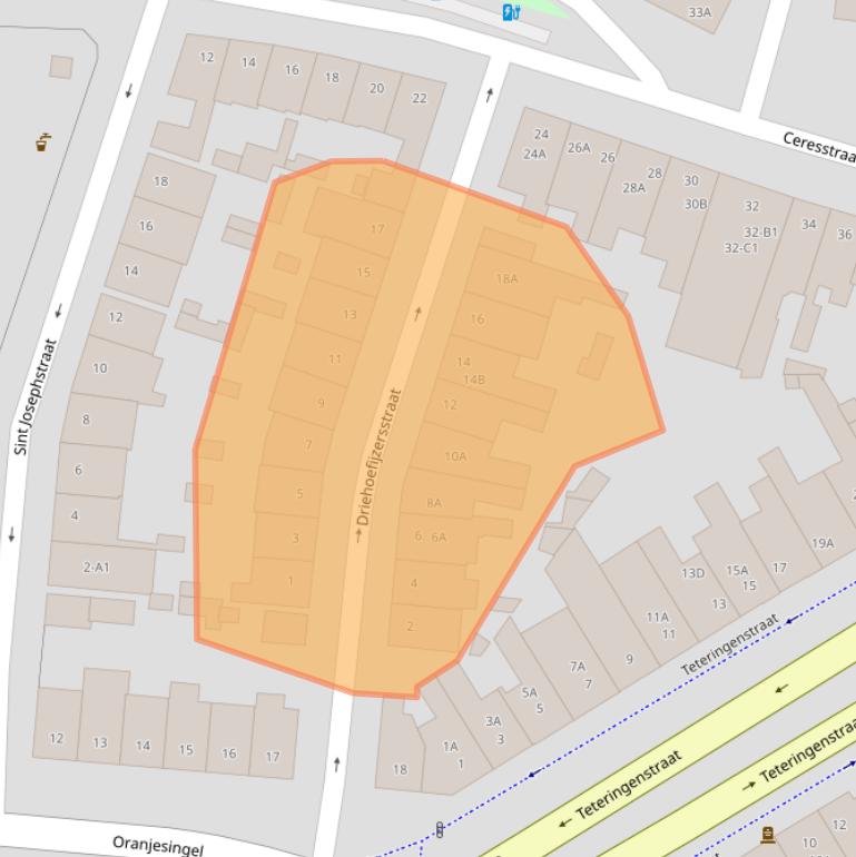 Kaart van postcodegebied 4811CK.