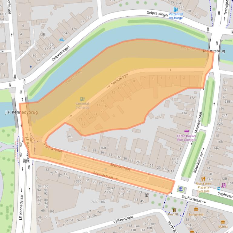 Kaart van postcodegebied 4811CN.