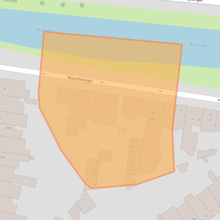 Kaart van postcodegebied 4811CP.
