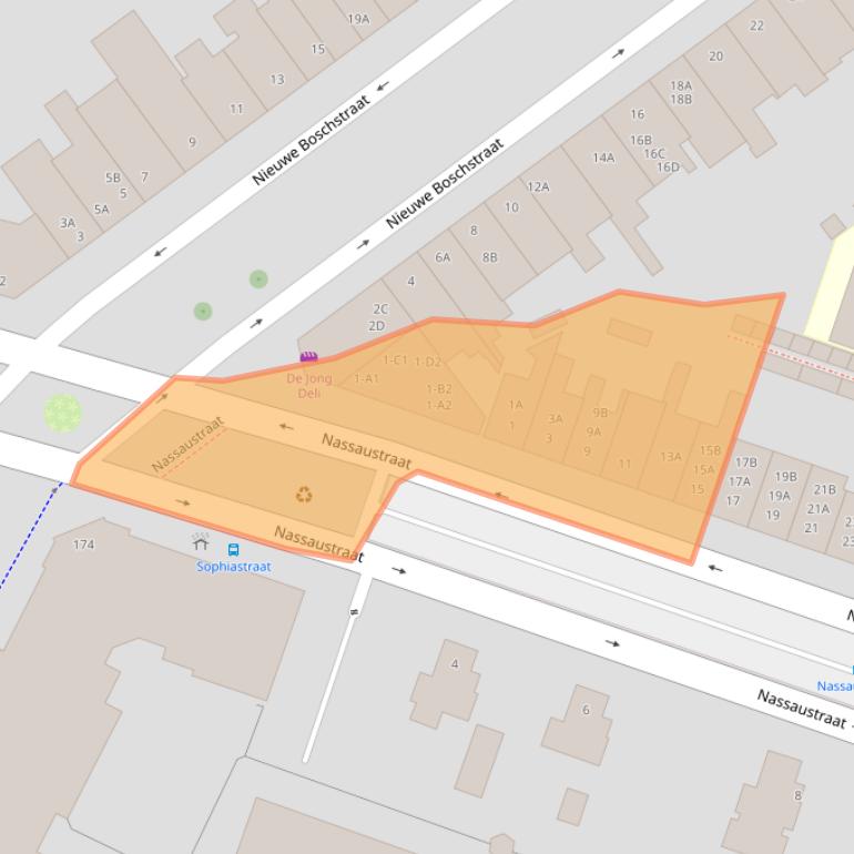 Kaart van postcodegebied 4811DA.