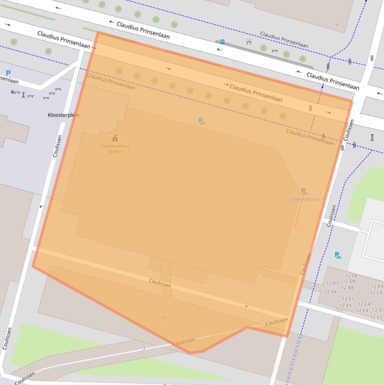 Kaart van postcodegebied 4811DJ.