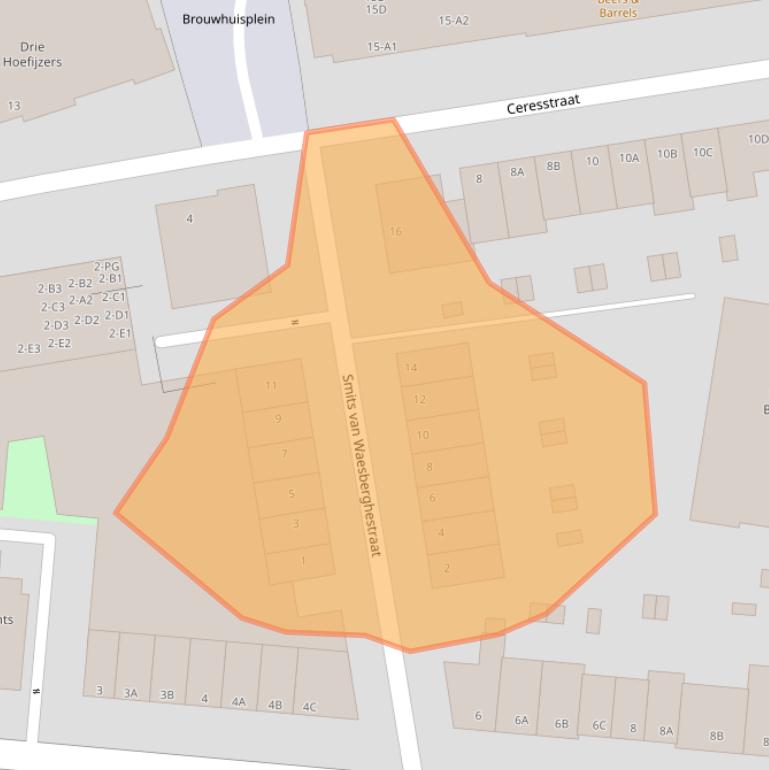 Kaart van postcodegebied 4811DN.