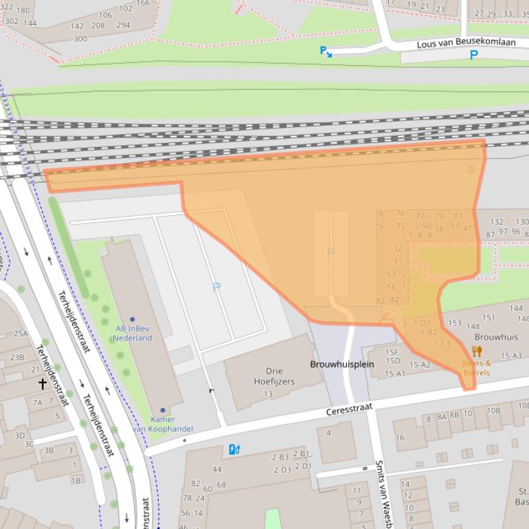 Kaart van postcodegebied 4811DP.