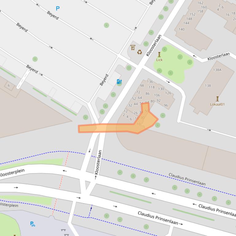 Kaart van postcodegebied 4811ED.