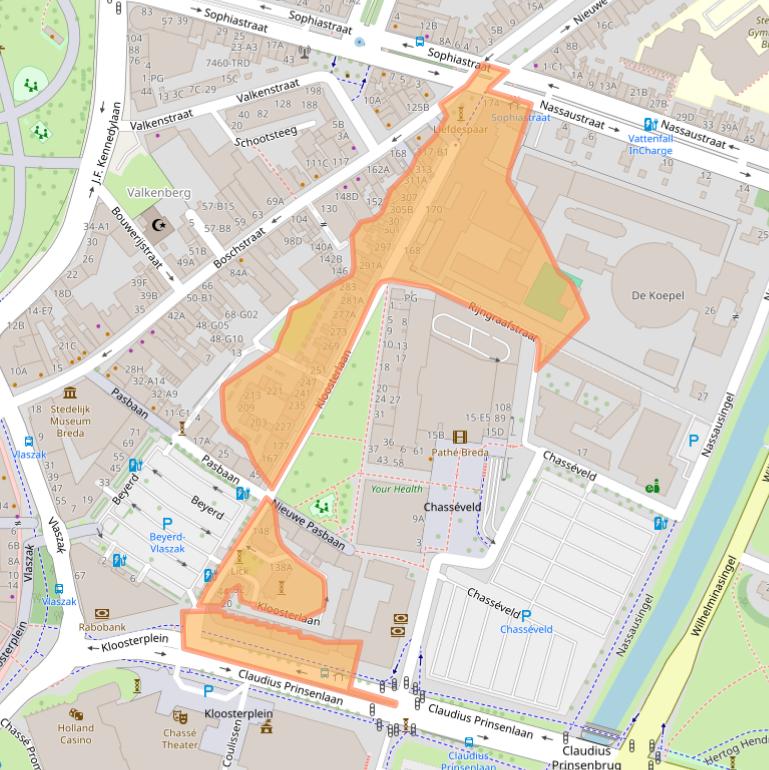 Kaart van postcodegebied 4811EE.