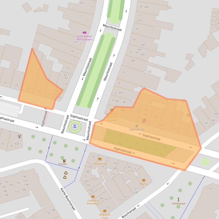 Kaart van postcodegebied 4811EK.