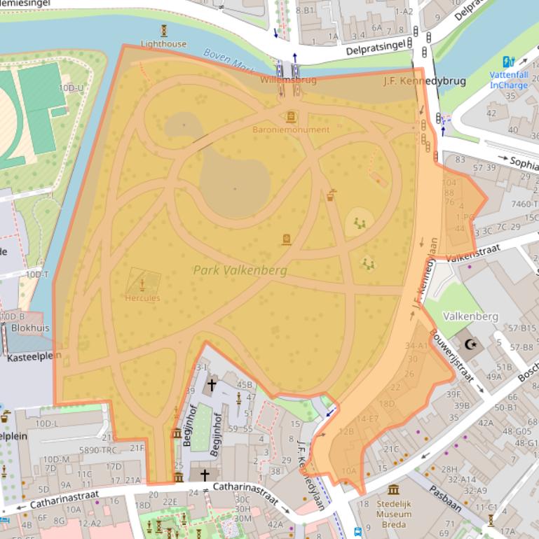 Kaart van postcodegebied 4811ET.