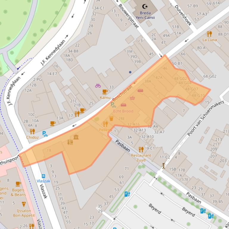 Kaart van postcodegebied 4811GH.