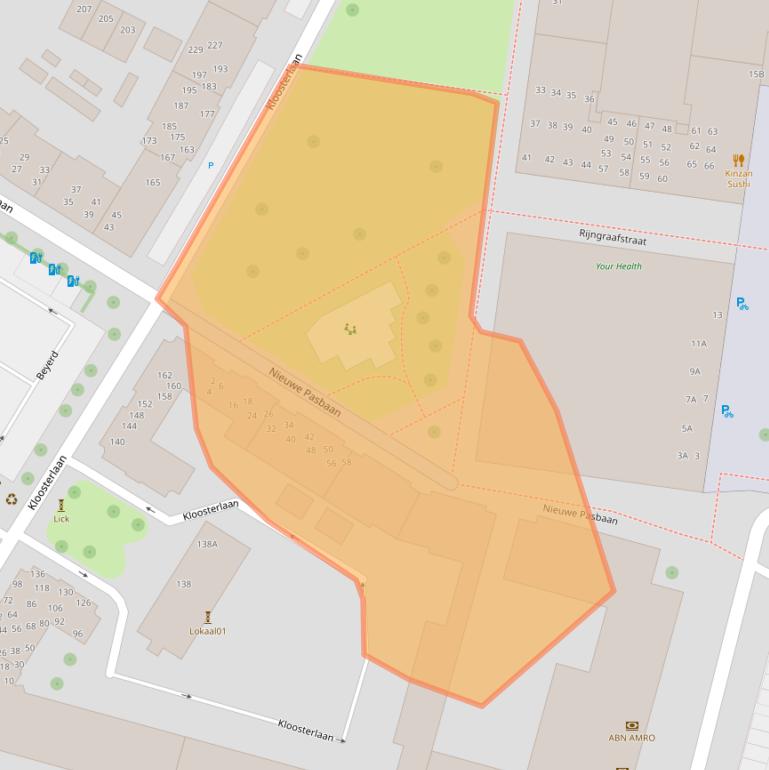 Kaart van postcodegebied 4811GT.