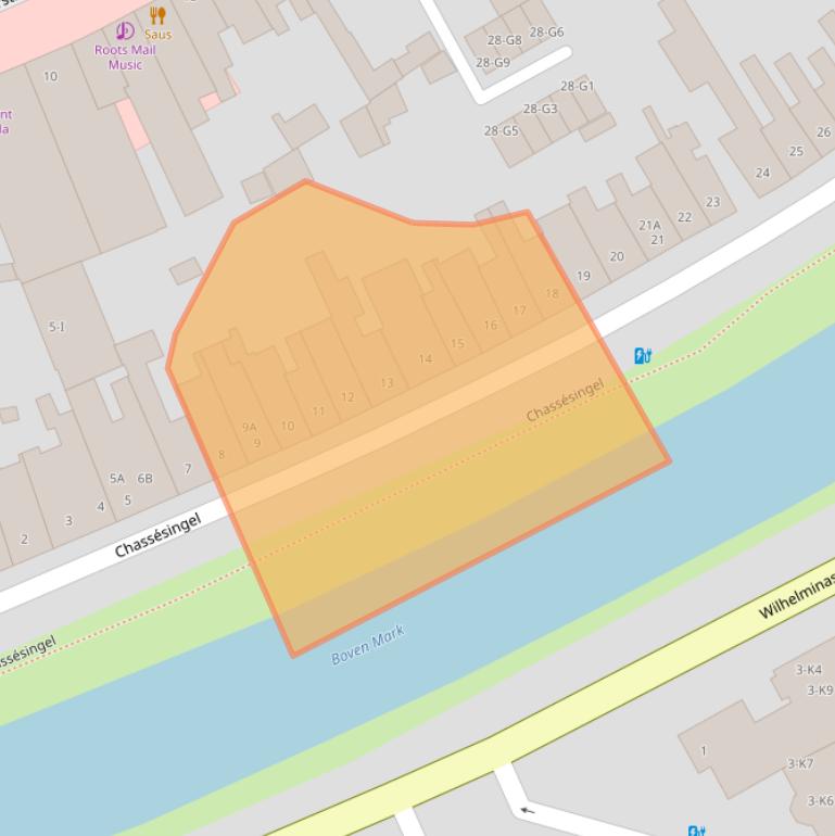 Kaart van postcodegebied 4811HB.