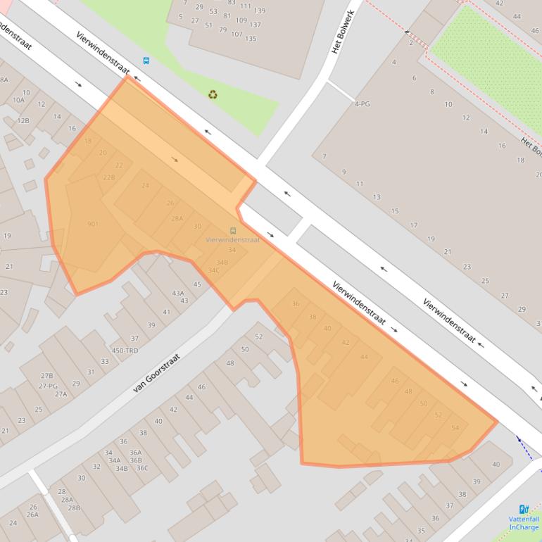 Kaart van postcodegebied 4811HG.