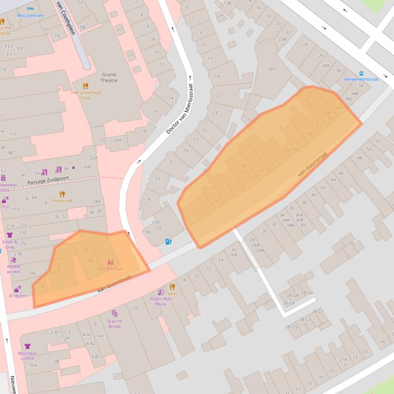 Kaart van postcodegebied 4811HH.