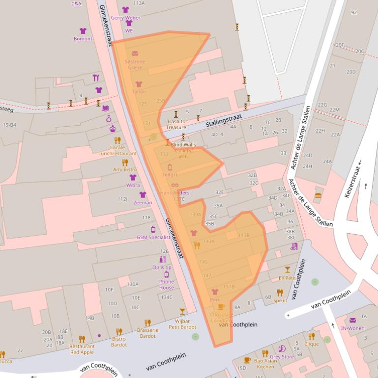 Kaart van postcodegebied 4811JG.