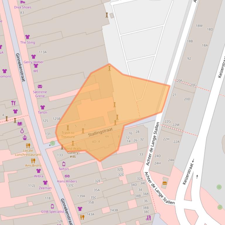 Kaart van postcodegebied 4811JN.