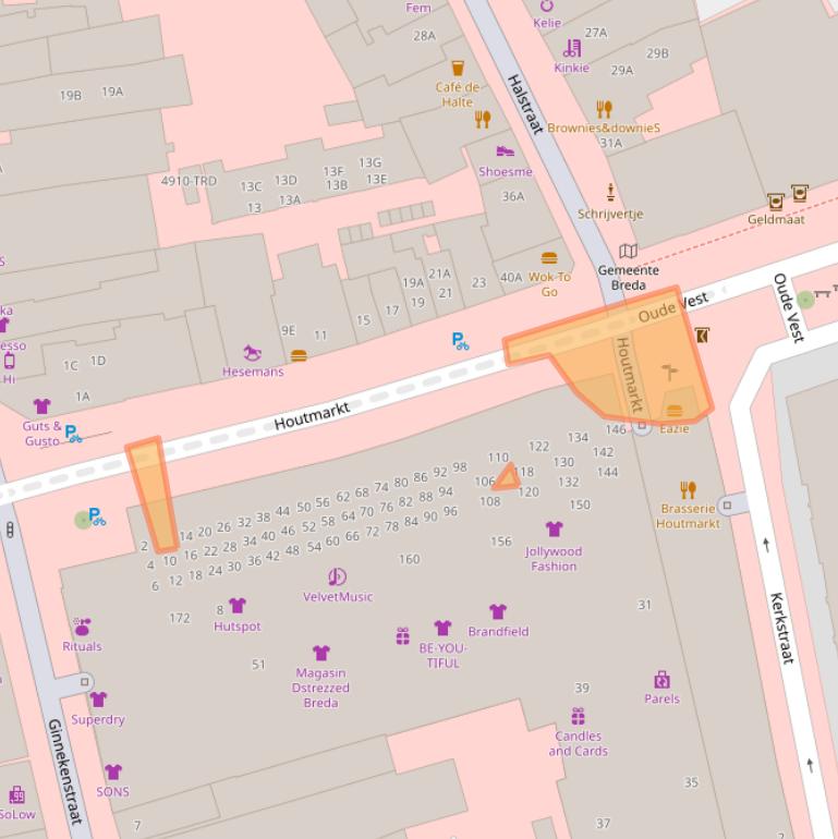 Kaart van postcodegebied 4811JV.