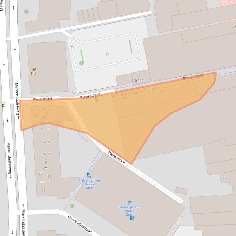 Kaart van postcodegebied 4811KH.