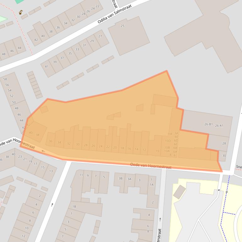 Kaart van postcodegebied 4811KP.