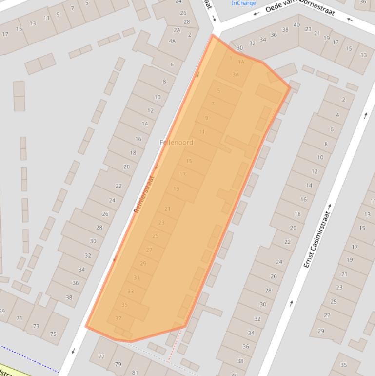 Kaart van postcodegebied 4811KT.