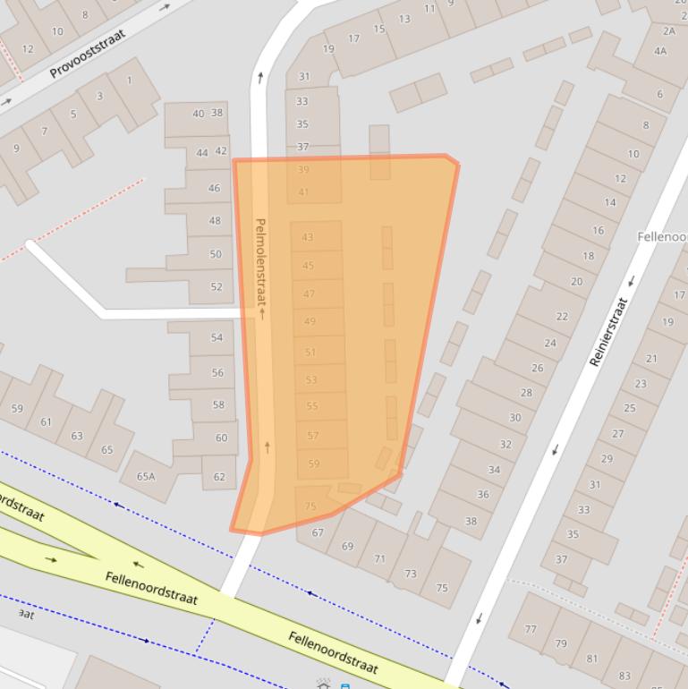 Kaart van postcodegebied 4811LM.