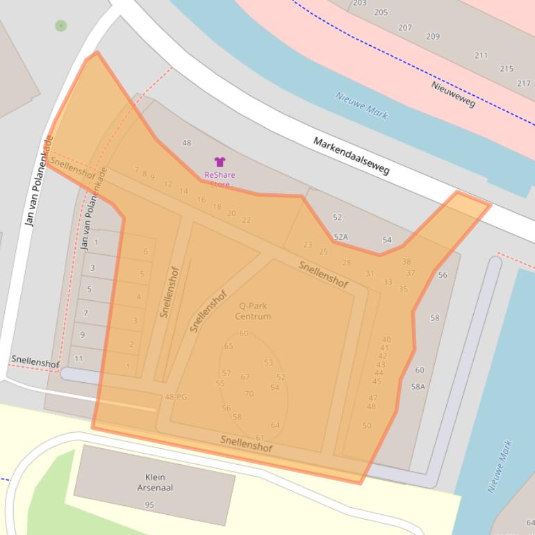 Kaart van postcodegebied 4811LN.