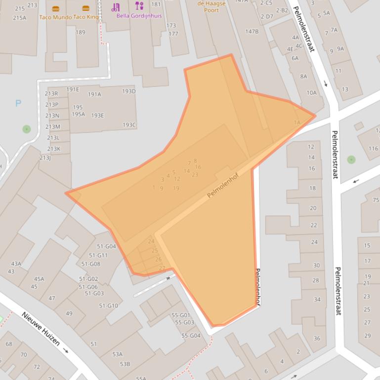 Kaart van postcodegebied 4811LZ.