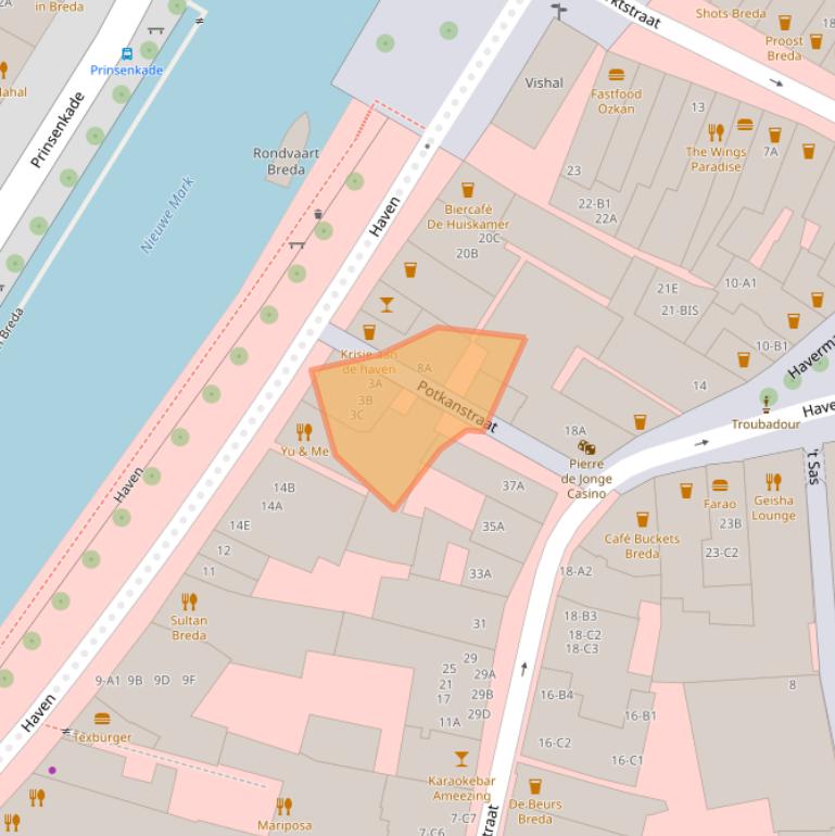 Kaart van postcodegebied 4811MD.