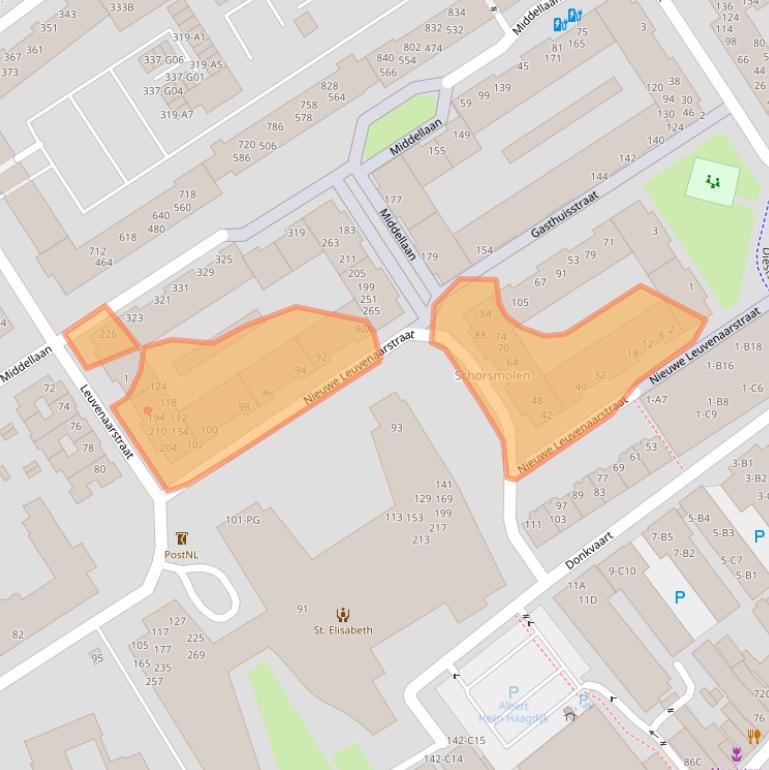 Kaart van postcodegebied 4811MK.