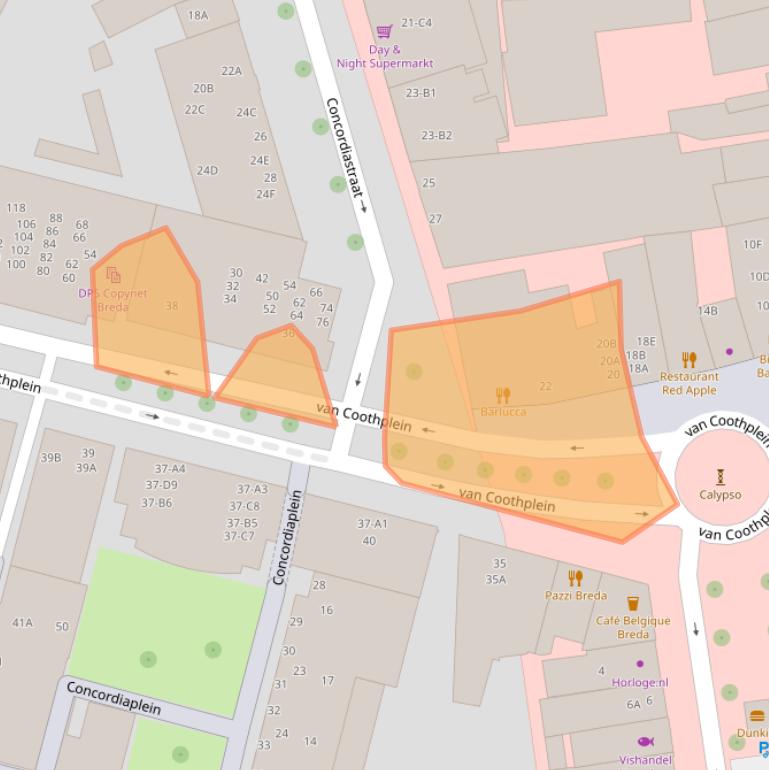 Kaart van postcodegebied 4811NG.
