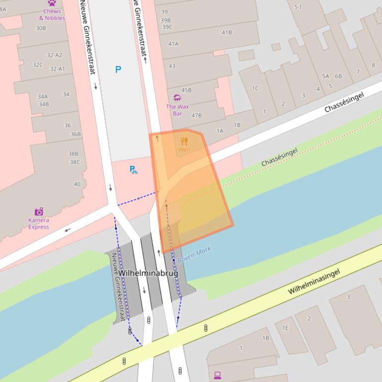 Kaart van postcodegebied 4811NP.