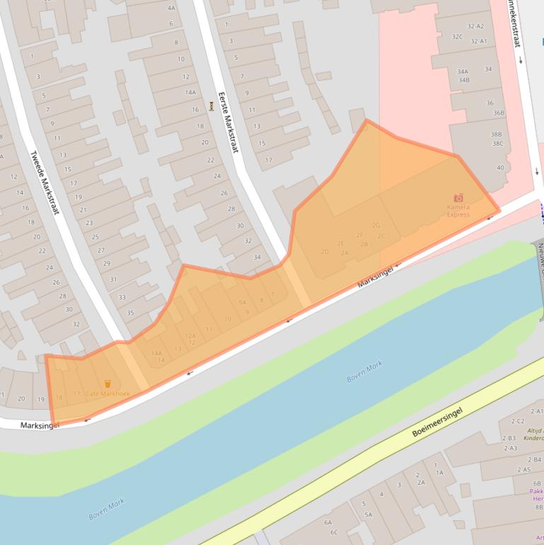 Kaart van postcodegebied 4811NV.