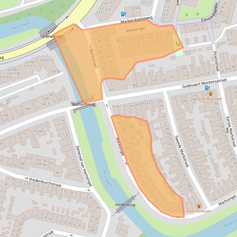 Kaart van postcodegebied 4811NW.