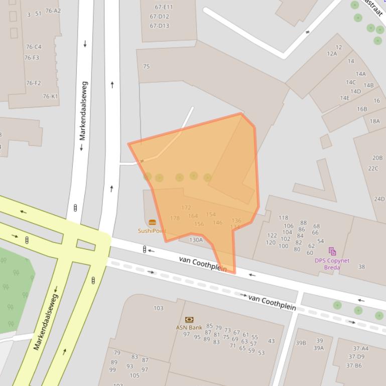 Kaart van postcodegebied 4811NX.