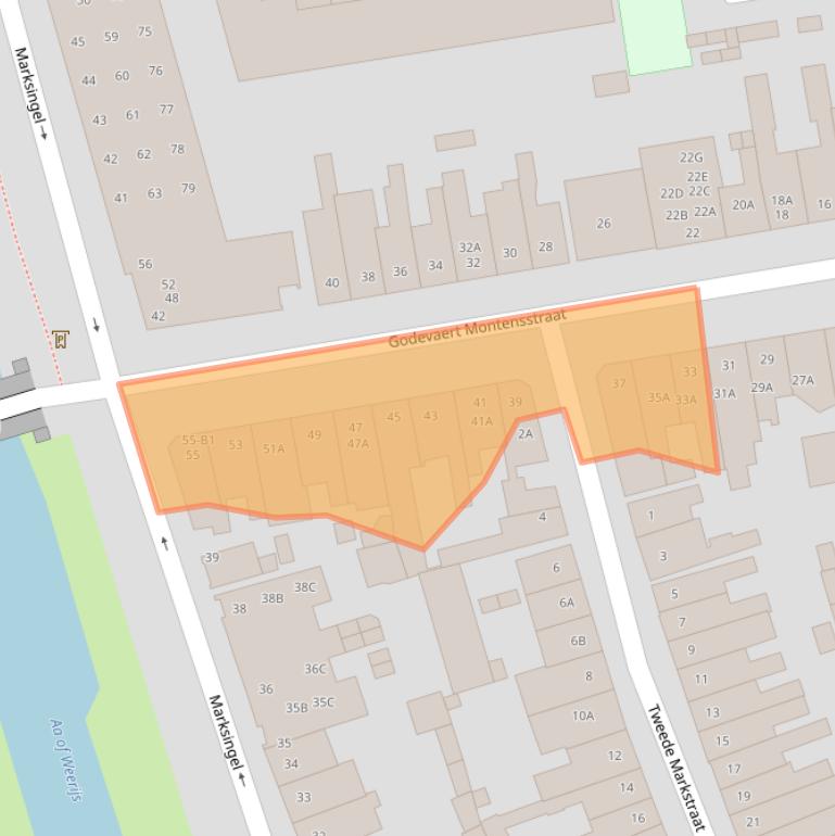 Kaart van postcodegebied 4811PE.