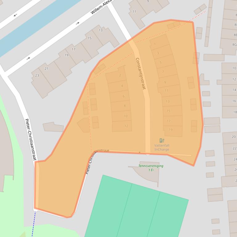 Kaart van postcodegebied 4811PT.